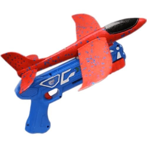 Foam Airplane Launcher Set Bubble Glider With Catapult Launcher Color 2