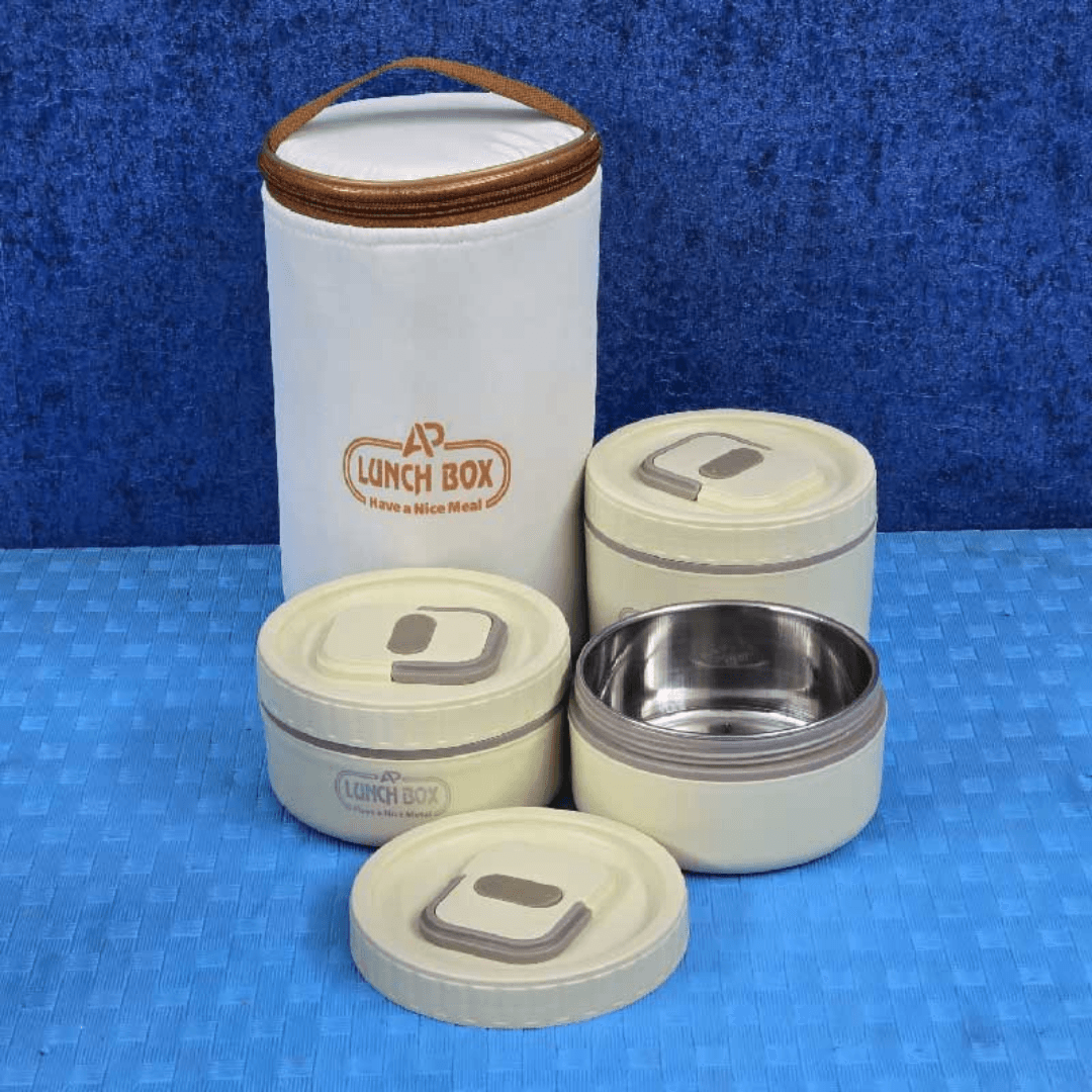 AP Lunch Box – 3 Layer Leak Proof Portable Tiffin Box